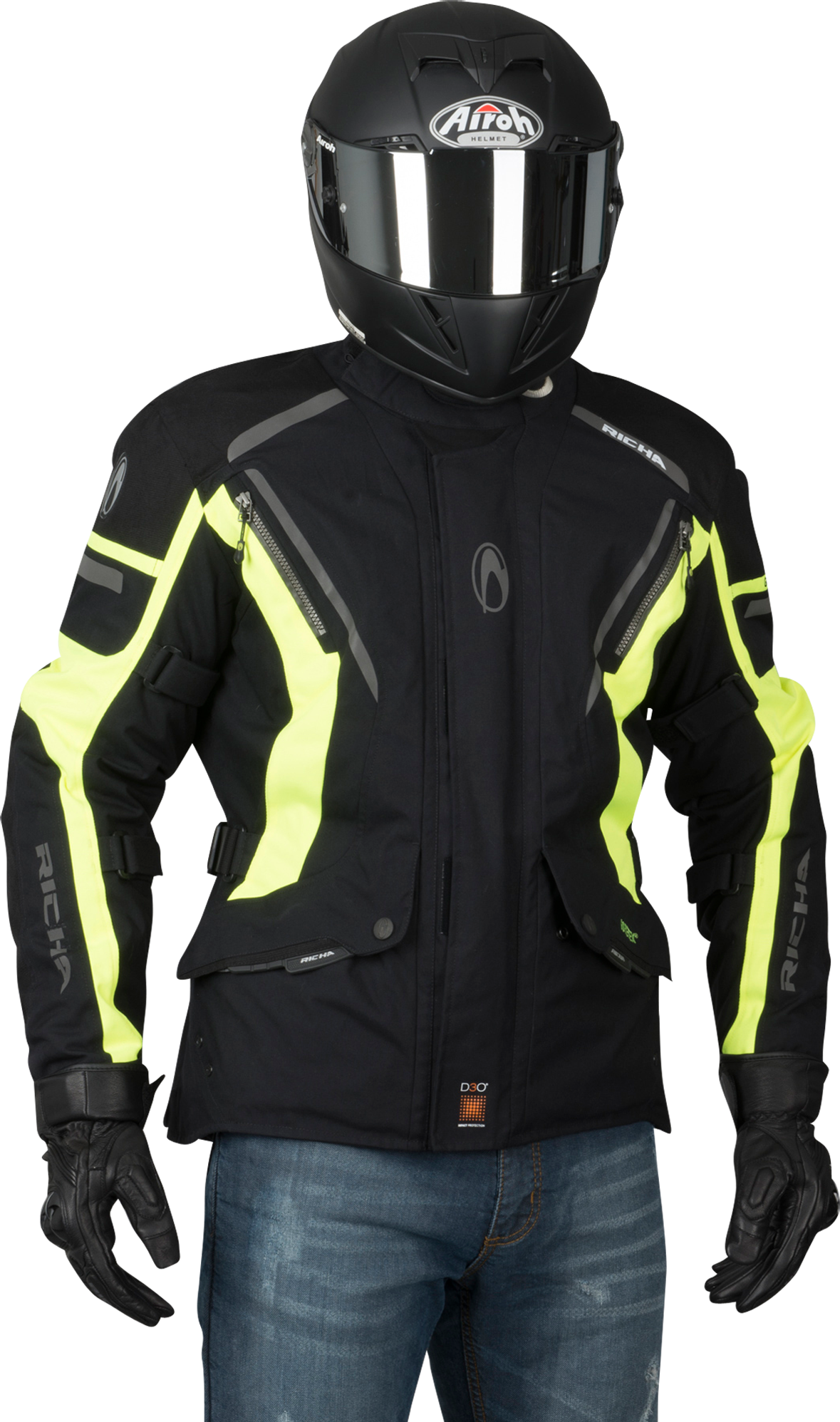 Richa Chaqueta de Moto  Cyclone Gore-Tex® Amarillo Fluo Richa Chaqueta de Moto  Cyclone Gore-Tex® Amarillo Fluo