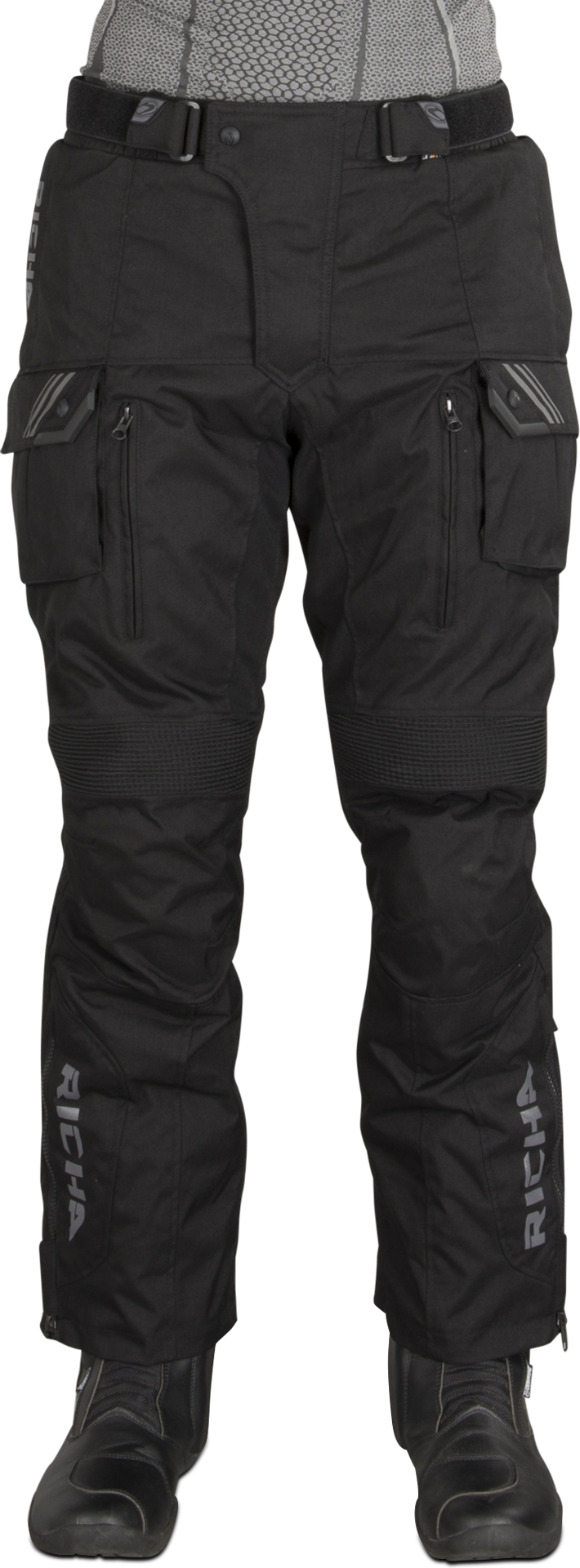 Richa Pantalones de Moto  Touareg Cortos Negros Richa Pantalones de Moto  Touareg Cortos Negros