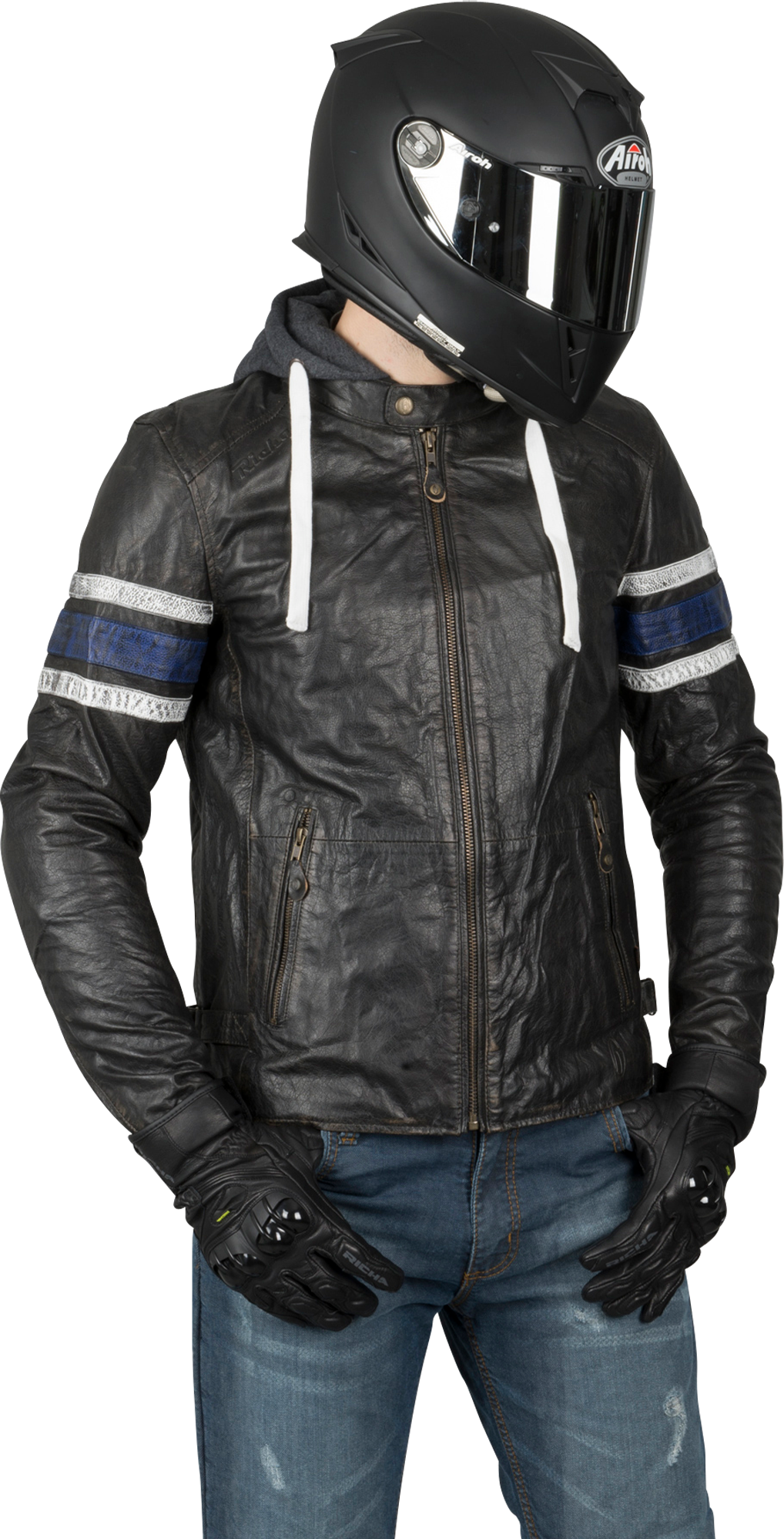 Richa Chaqueta de Moto  Toulon Negro-Azul Richa Chaqueta de Moto  Toulon Negro-Azul