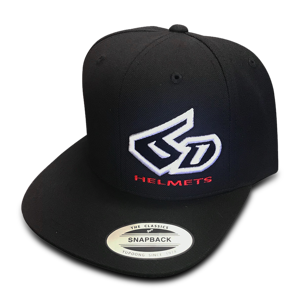 6D Gorra  Flexfit Helmets Logo Negra