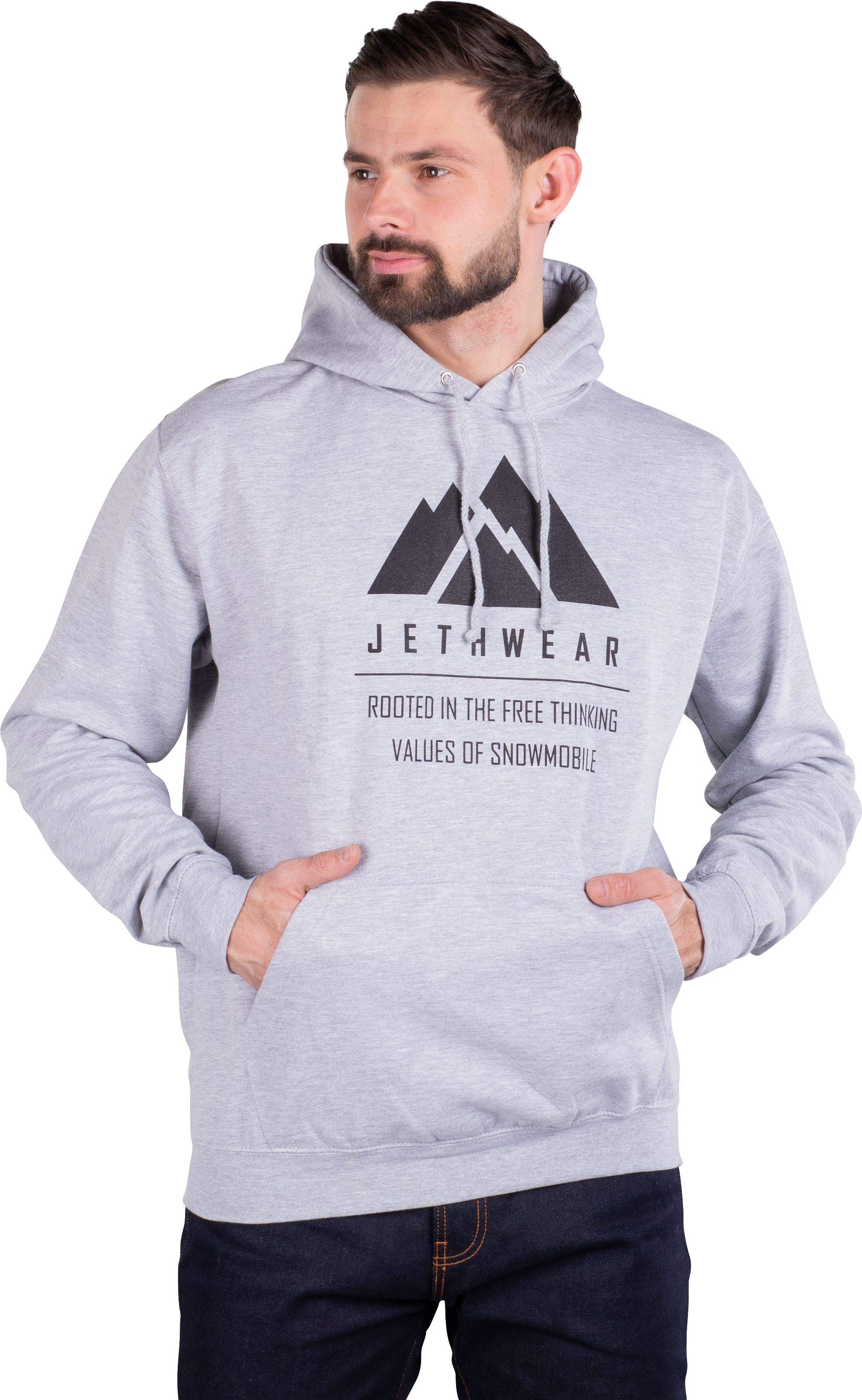 JETHWEAR Sudadera con Capucha  Mountain Gris