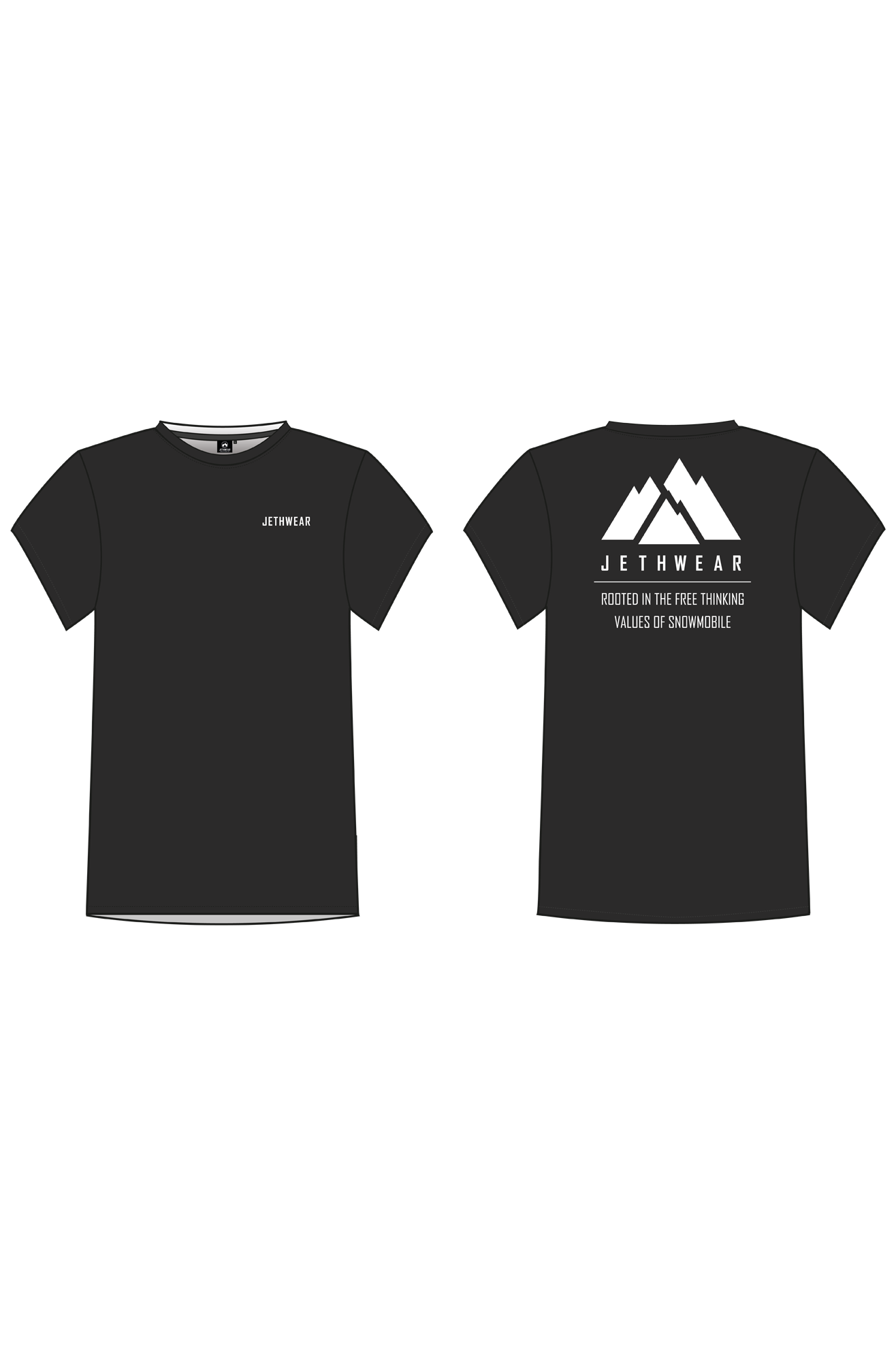 JETHWEAR Camiseta  Mountain Negra