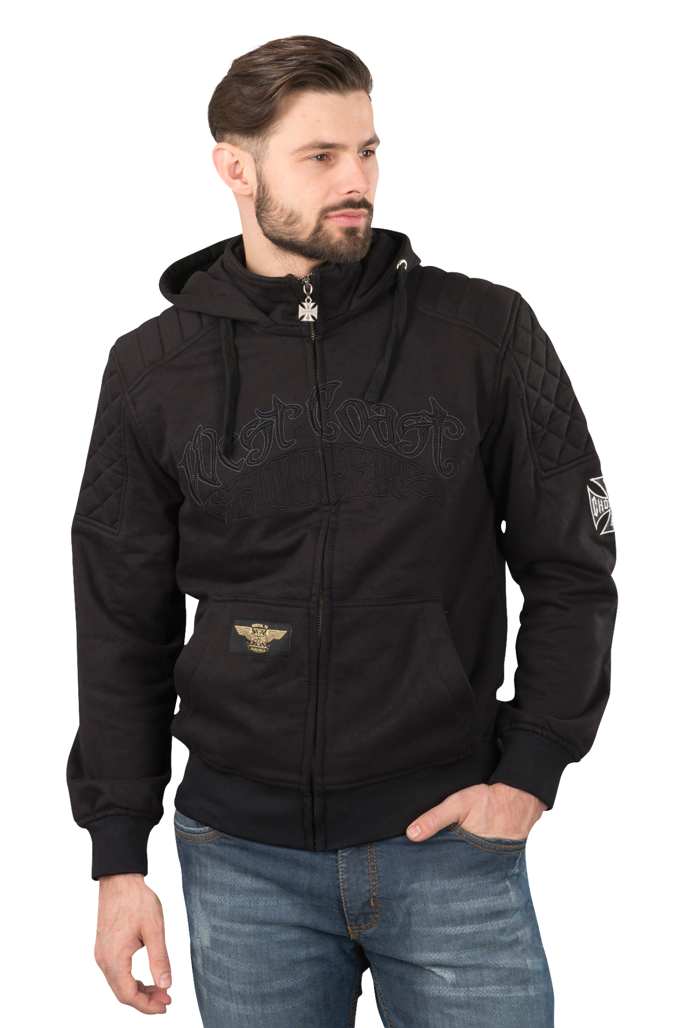 West Coast Choppers Chaqueta con capucha  Choppers Por Vida Negra