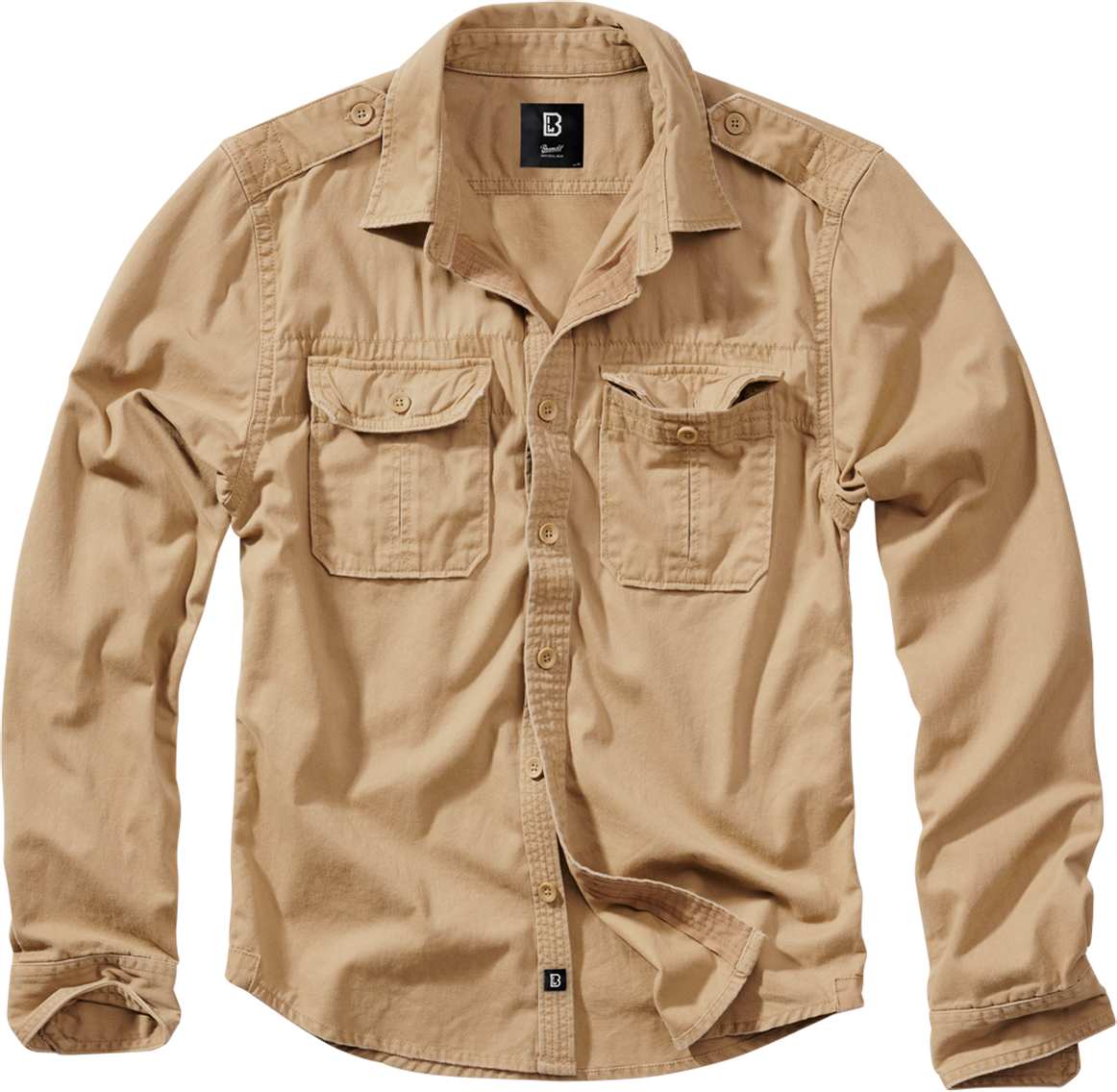 Brandit Camisa  Vintage Camel