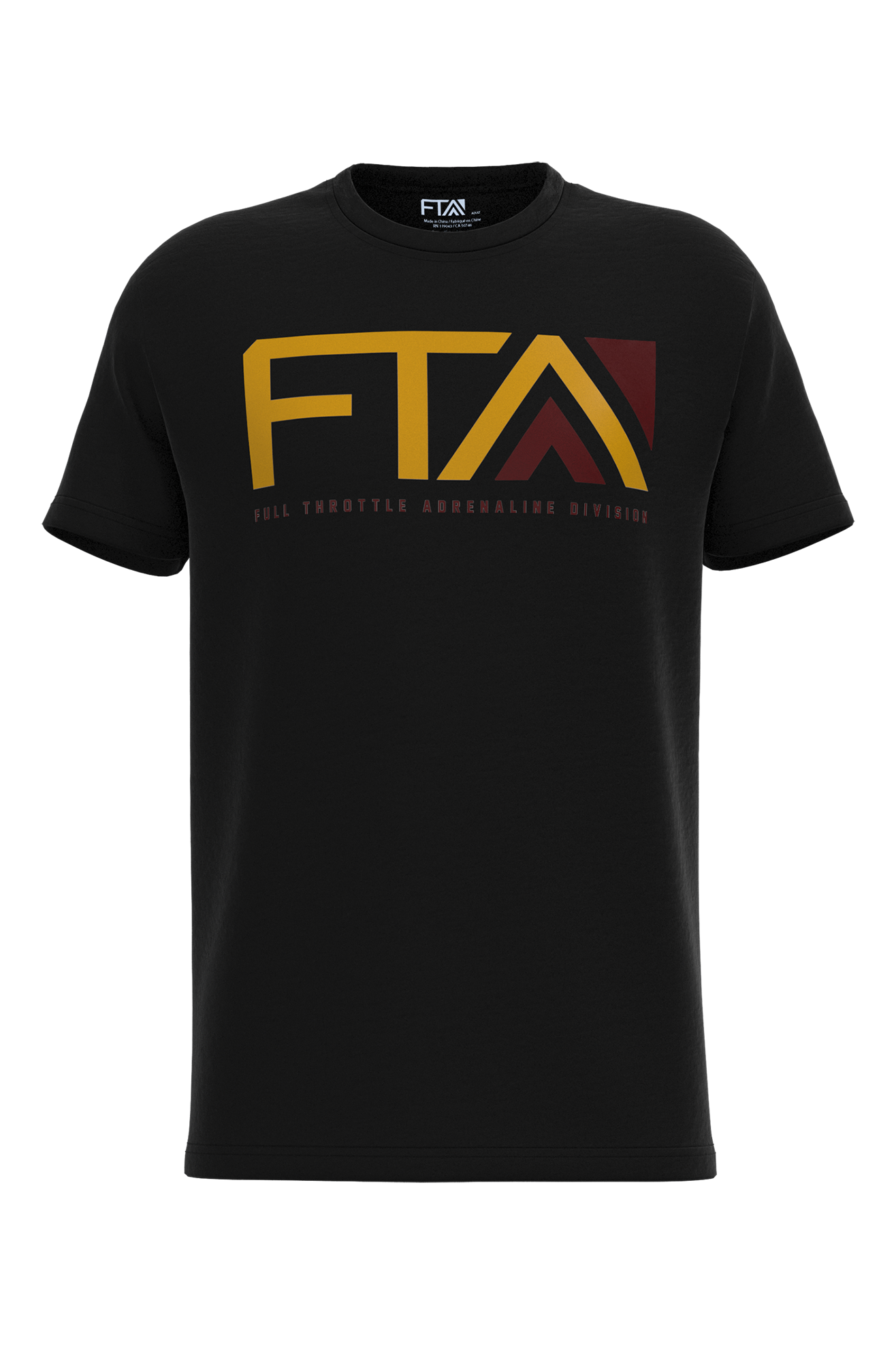 FTA Camiseta  Full Throttle Premium Negro-Dorado