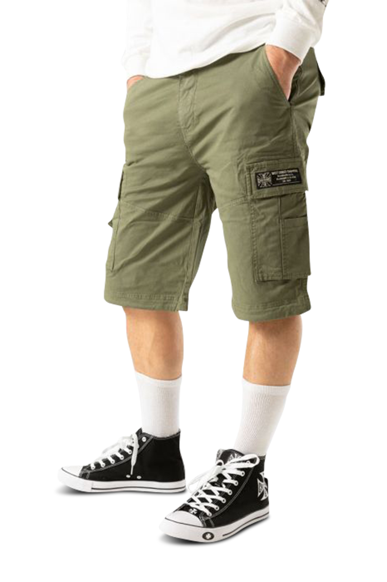 West Coast Choppers Bermudas  Cfl Cargo Verde Oliva