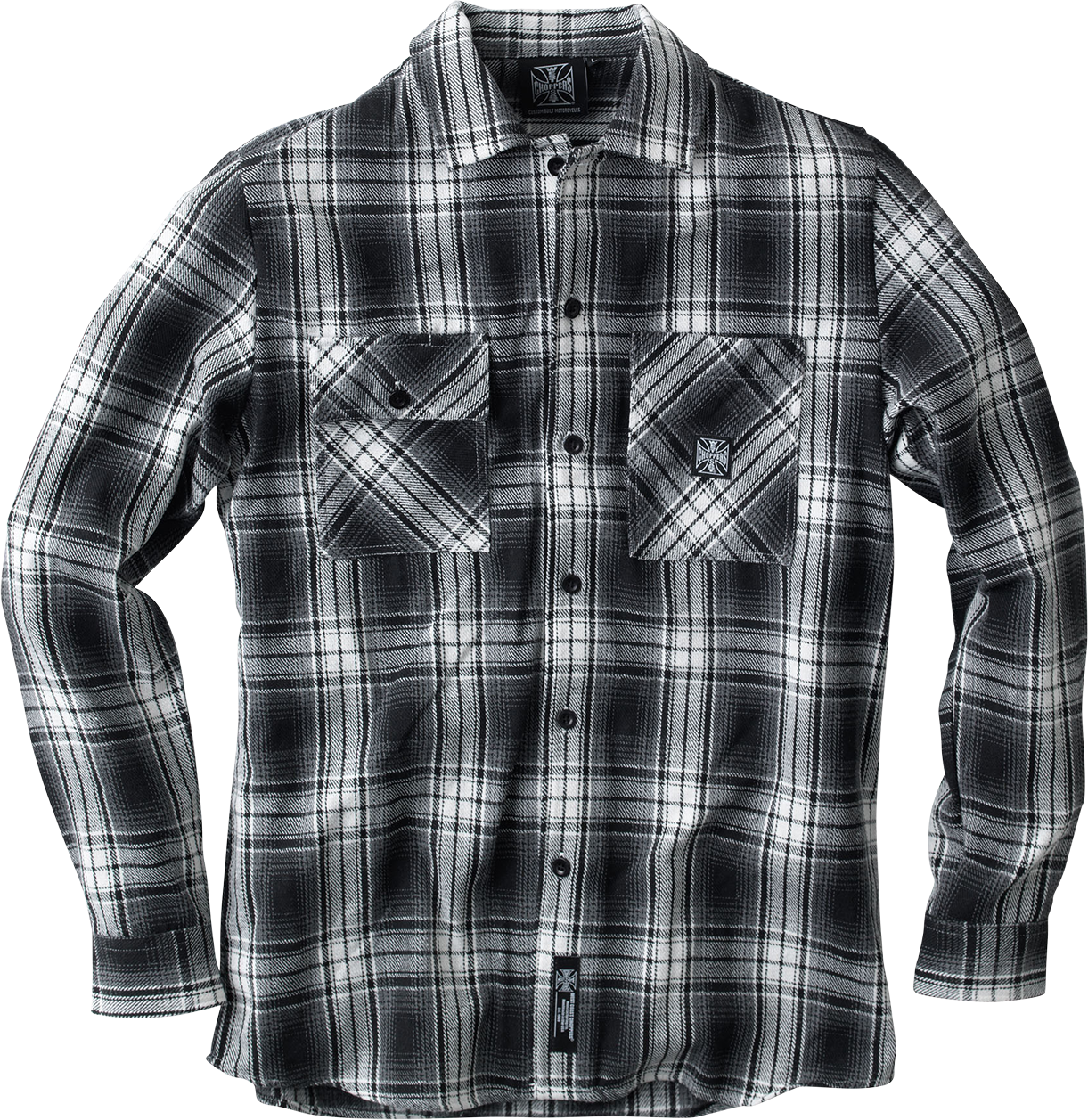 West Coast Choppers Camisa  Riser Blanco-Gris