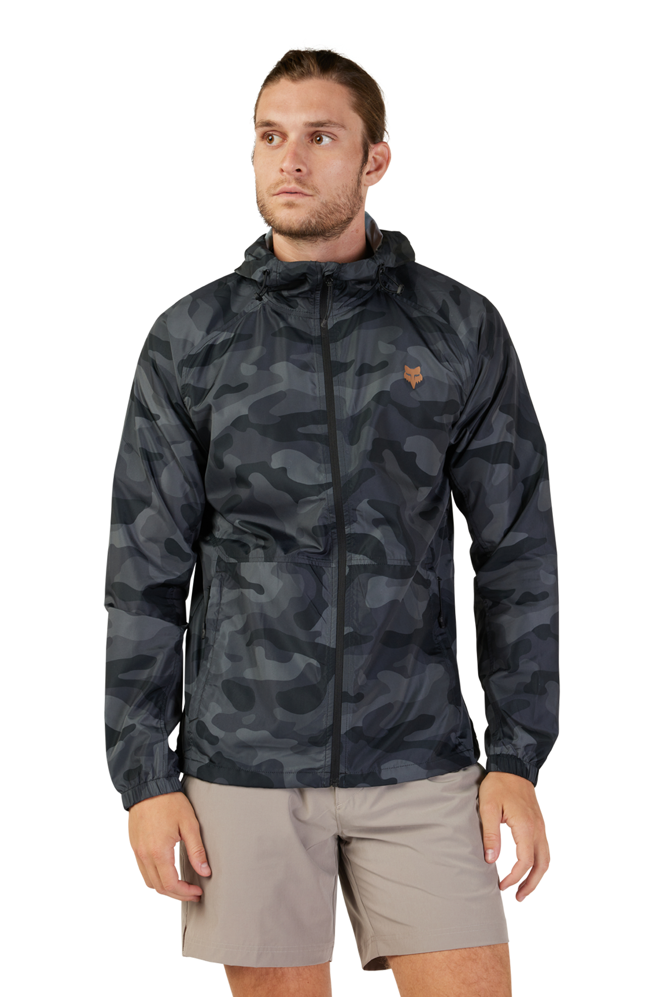 FOX Cortavientos  Head Camo Negro Camuflaje