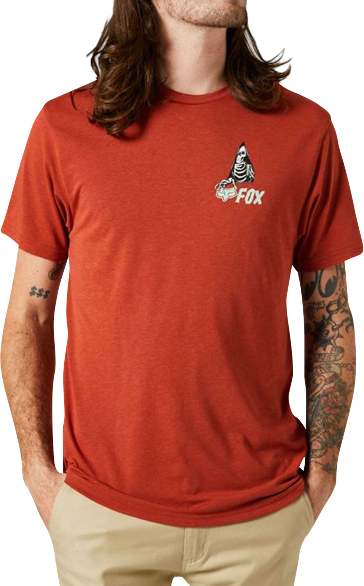 FOX Camiseta  IN SEQUENCE SS TECH Rojo Arcilla