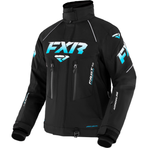 FXR Chaqueta de Nieve Mujer  Adrenaline Negro-Azul Cielo