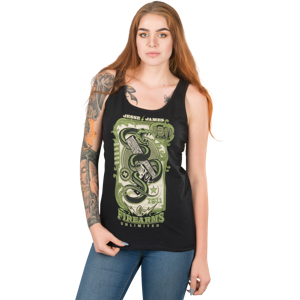 West Coast Choppers Camiseta  Praying Hands Mujer Negra