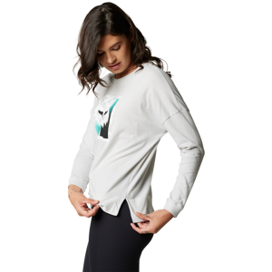 FOX Camiseta Mujer  Detonate Knit Top Manga Larga Gris Claro