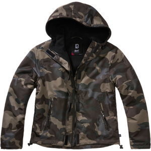 Brandit Chaqueta de Mujer  Windbreaker Frontzip Camuflaje Oscuro