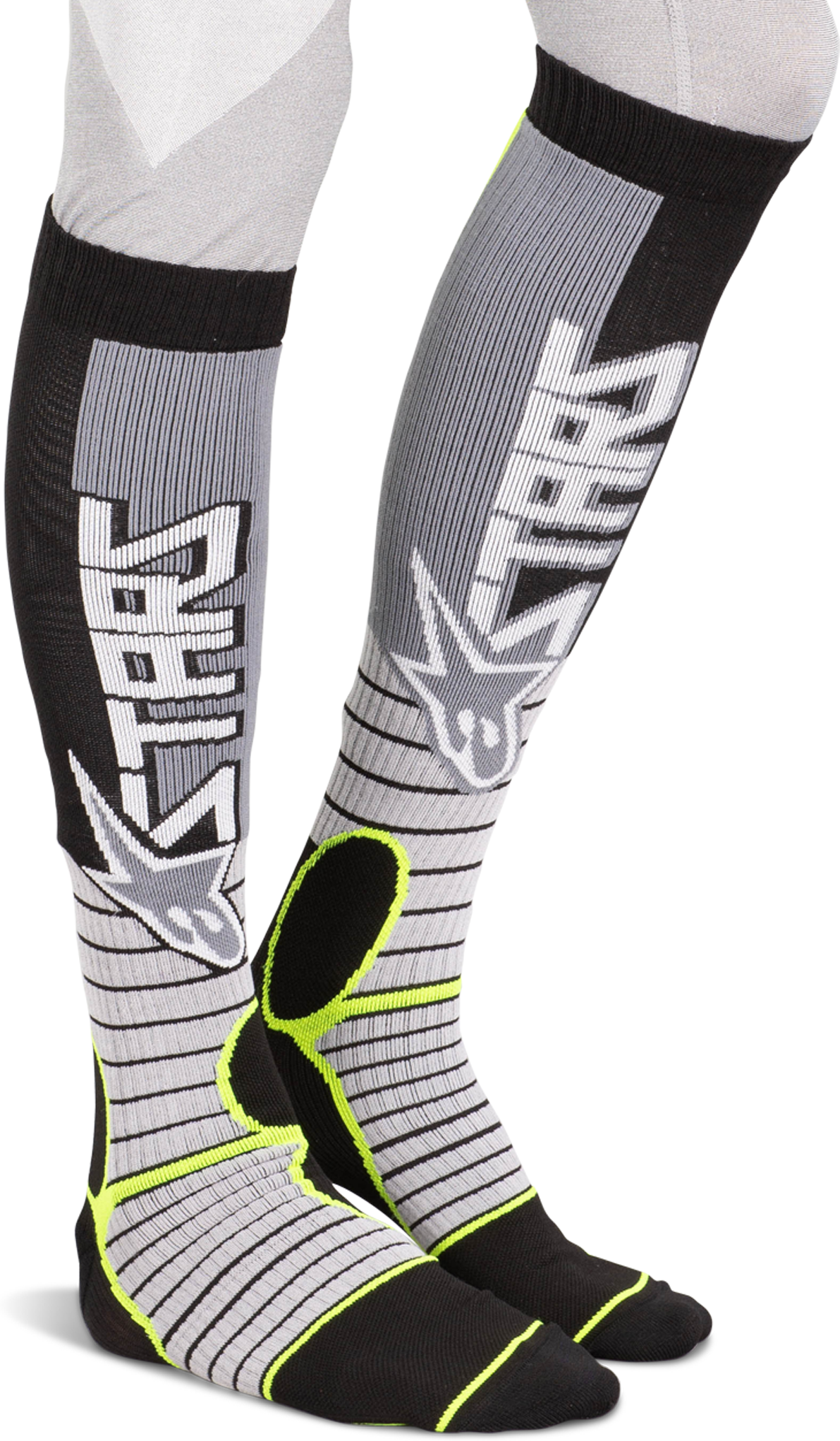 Alpinestars Calcetines  MX Pro Gris-Amarillo Fluo