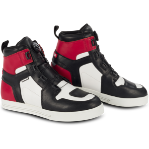 Bering Zapatillas de Moto  Reflex A-Top Negro-Blanco-Rojo