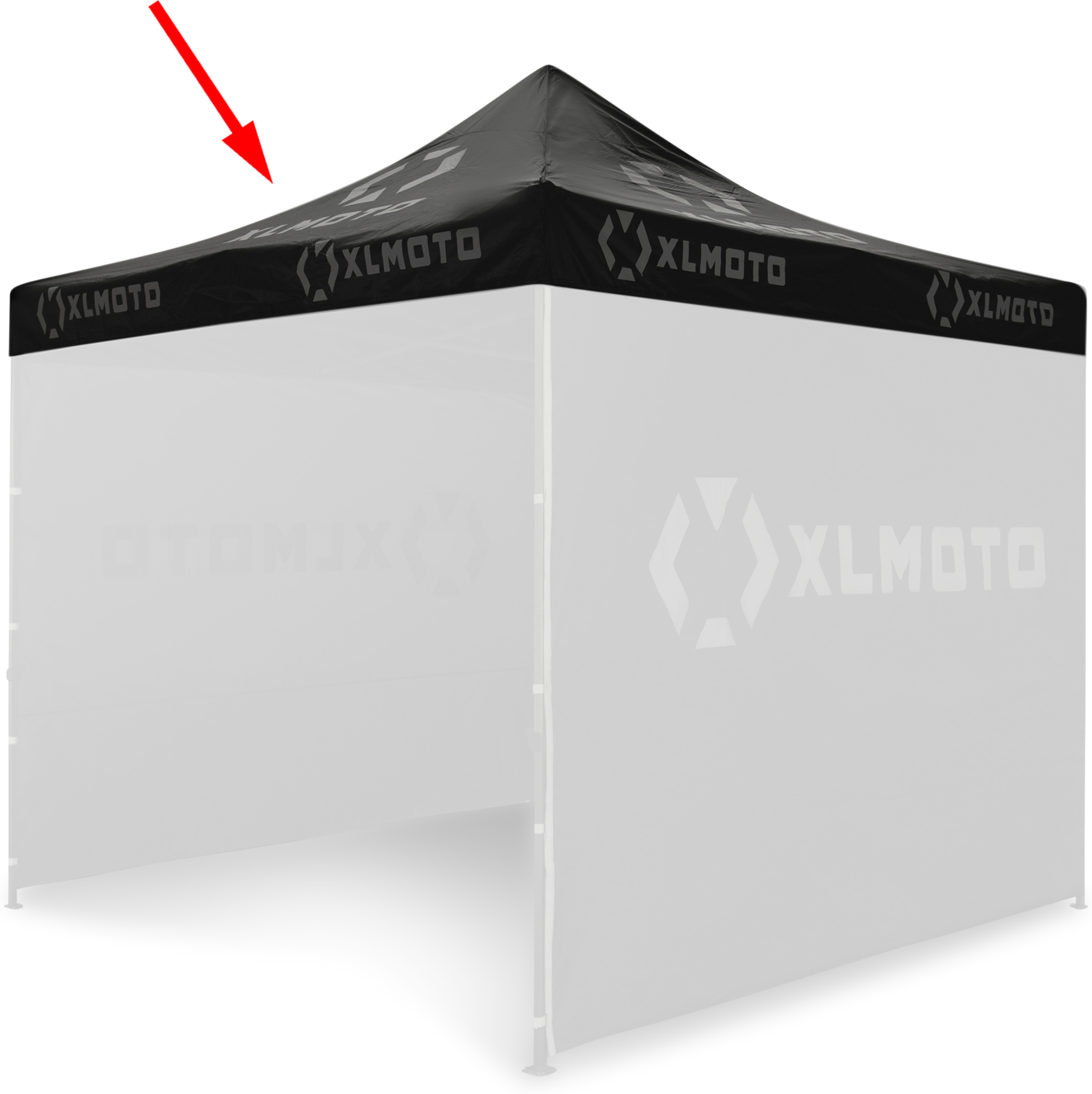 XLMOTO Techo para Carpa  Negro (SÓLO TECHO)