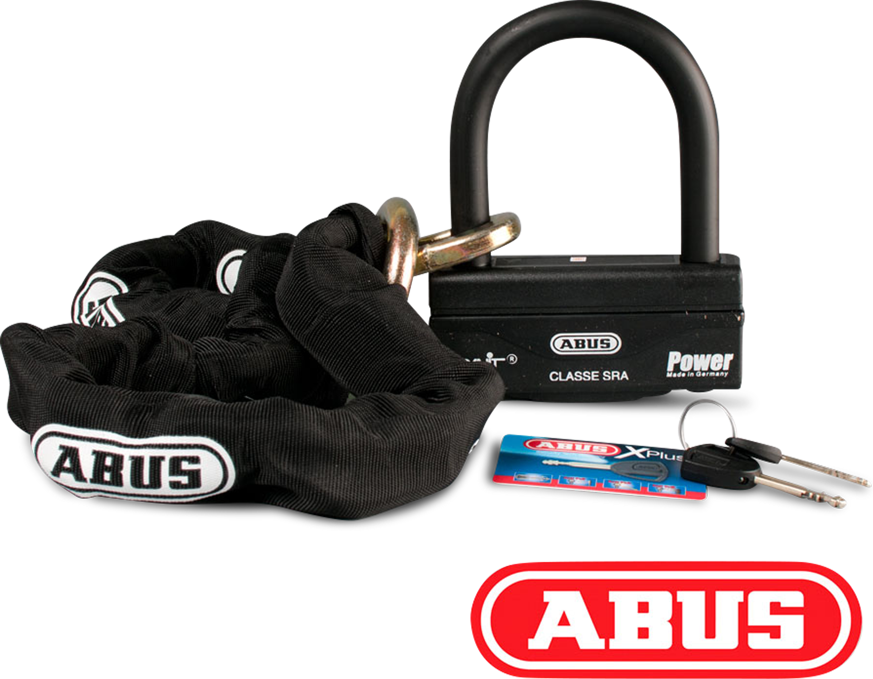 ABUS Cadena + Candado  Granit 58-140 HBIII 100+12 KS 120 Negros