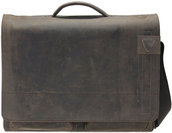 Strellson Richmond bolso bandolera BriefBag XL piel 41 cm compartimento portátil dark brown Strellson Richmond bolso bandolera BriefBag XL piel 41 cm compartimento portátil dark brown