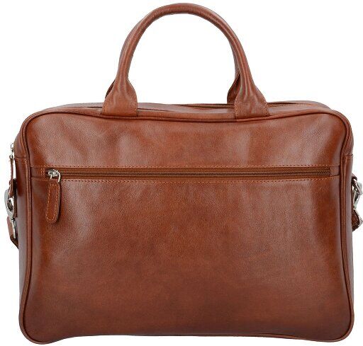 Dermata Maletín con compartimento portátil piel 40 cm cognac Dermata Maletín con compartimento portátil piel 40 cm cognac