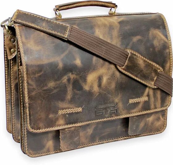 Mika Maletín piel 40 cm vintage Mika Maletín piel 40 cm vintage