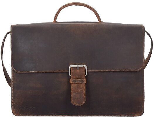 Plevier 550er Serie Pull-up Maletín piel 44 cm compartimento portátil dunkelbraun Plevier 550er Serie Pull-up Maletín piel 44 cm compartimento portátil dunkelbraun
