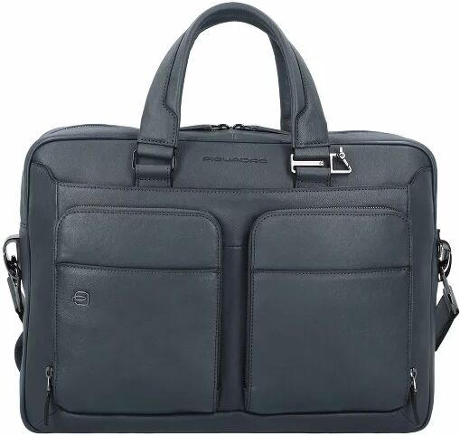Piquadro Black Square Maletín 39 cm compartimento Laptop blue4 Piquadro Black Square Maletín 39 cm compartimento Laptop blue4