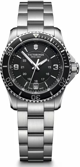 Victorinox Maverick Small Reloj de buceo acero inoxidable black silver