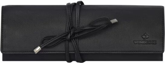 Windrose Nappa Estuche para joya joyero 23,5 cm piel schwarz Windrose Nappa Estuche para joya joyero 23,5 cm piel schwarz