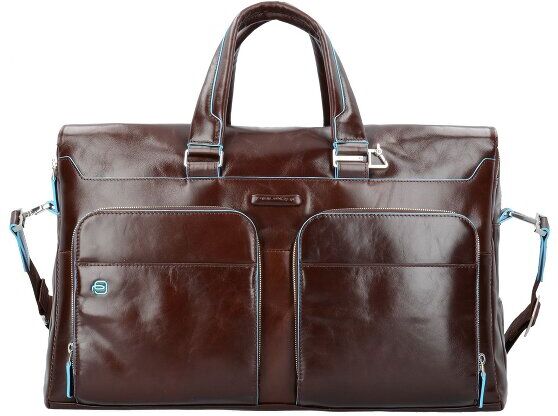 Piquadro Blue Square Weekender Bolsa de viaje piel 47 cm compartimento Laptop mogano Piquadro Blue Square Weekender Bolsa de viaje piel 47 cm compartimento Laptop mogano