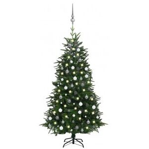 Árbol De Navidad Artificial Leds Y Bolas Pvcype Verde 180 Cm