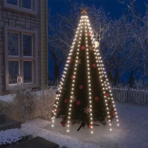 Red De Luces De árbol De Navidad 300 Leds Blanco Frío 300 Cm