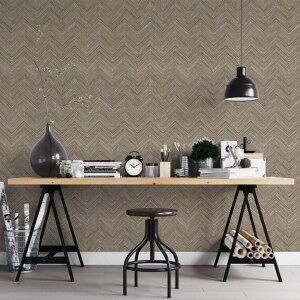 Noordwand Papel De Pared Topchic Herringbone Marrón