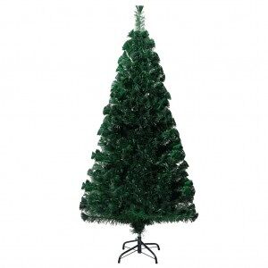 Árbol De Navidad Artificial Y Soporte Verde Fibra óptica 120 Cm