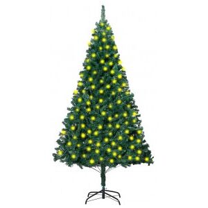 Árbol De Navidad Artificial Con Led Y Ramas Gruesas Verde 210cm