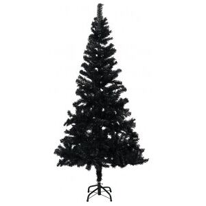 Árbol De Navidad Artificial Con Soporte Pvc Negro 150 Cm