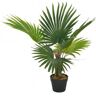 vidaXL Planta Artificial Palmera Con Macetero 70 Cm Verde