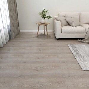 Lamas Para Suelo Autoadhesivas 55 Piezas Pvc 5.11 M² Gris Taupe