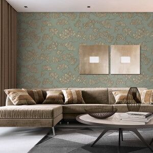 Dutch Wallcoverings Papel De Pared Pino Verde