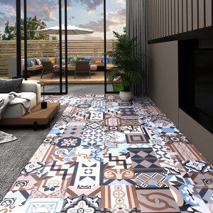 vidaXL Tarimas Autoadhesivas 20 Udes Pvc 1.86 M² Estampado Monocolor