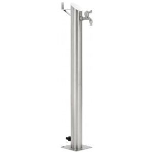 Columna De Agua De Jardín Acero Inoxidable Redonda 95 Cm