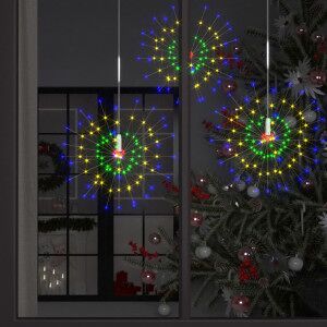 Luz De Petardo De Navidad Exterior Multicolor 140 Leds 20 Cm