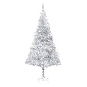 Árbol De Navidad Artificial Con Soporte Plateado Pet 180 Cm