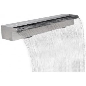 Fuente Cascada Rectangular Piscina Acero Inoxidable 90 Cm