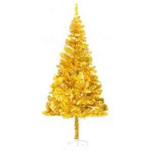 Árbol De Navidad Artificial Con Soporte Pet Dorado 180 Cm