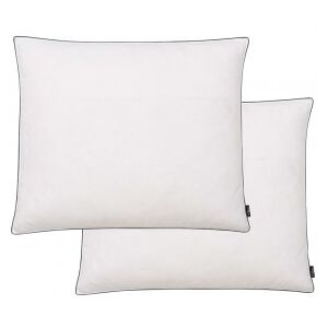 Almohadas 2 Uds Relleno Plumón/plumas 70x60 Cm Blanco