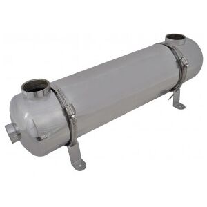 Intercambiador De Calor Para Piscina. 613 X 134 Mm. 75 Kw