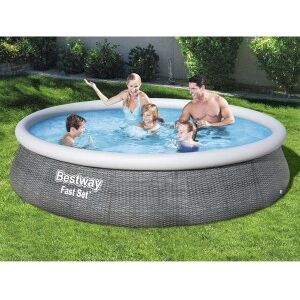 Bestway Juego De Piscina Inflable Fast Set Con Bomba 396x84 Cm