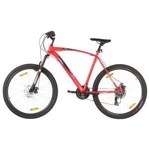 vidaXL Bicicleta Montaña 21 Velocidades 29 Pulgadas Rueda 53 Cm Rojo