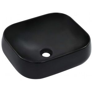 Lavabo 44.5x39.5x14.5 Cm Cerámica Negro