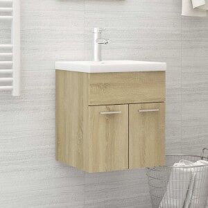 Armario Para Lavabo Contrachapada Color Roble 41x38.5x46 Cm